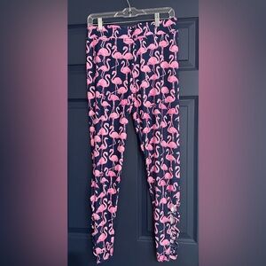 Flamingo Print Leggings - Simply Southern NWT